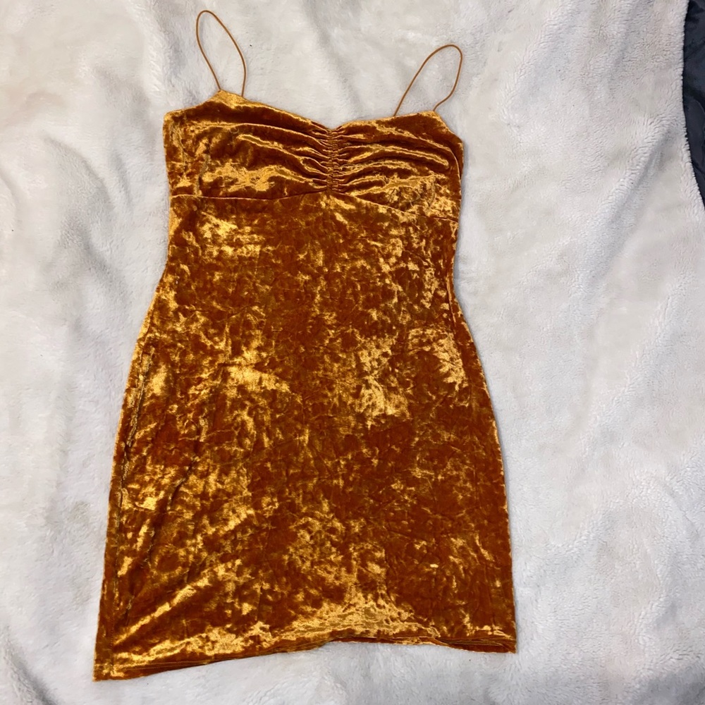 Velvet mini dress